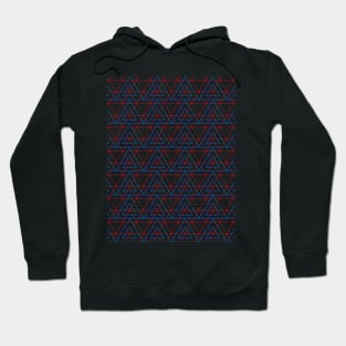 Infrared Neon Triangles Pattern Hoodie